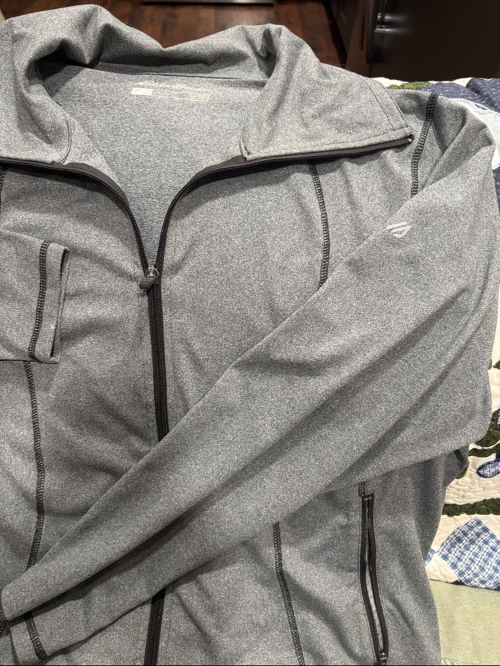 Eddie Bauer Gray Zip-Up Active Jacket - Picture 2 of 5